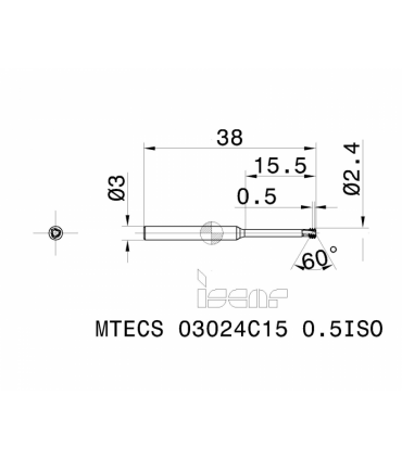 MTECS 03024C15 0.5ISO IC908