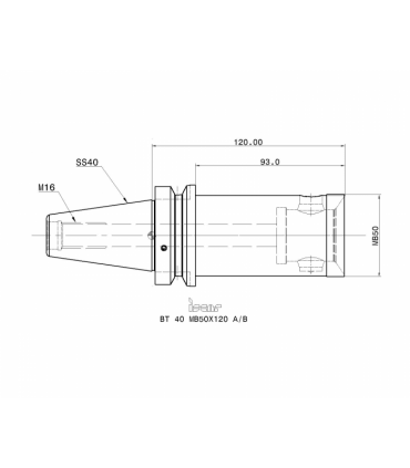 BT40 MB50X120