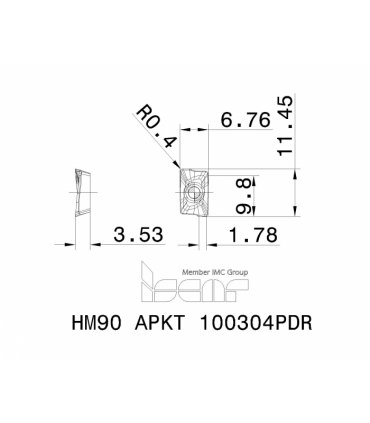 HM90 APKT 100304PDR IC928