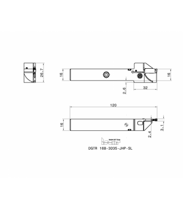 DGTR 16B-3D35-JHP-SL