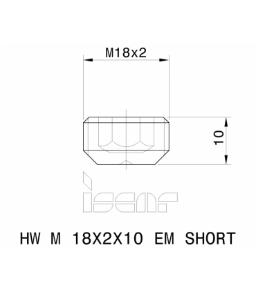 SR M18X2X10 EM SHORT