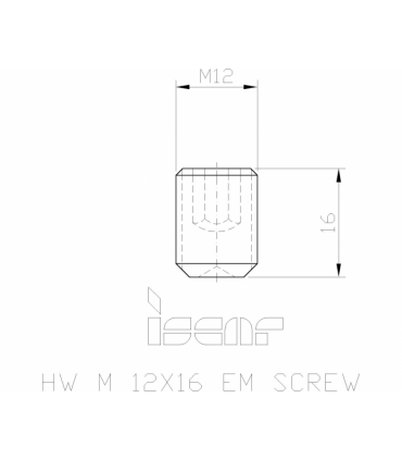SR M12X16 DIN1835-B