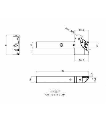 PCHR 16-D40-3-JHP