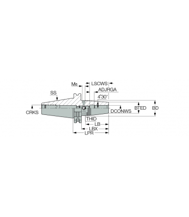 DIN69871 40 SRKIN 8X80