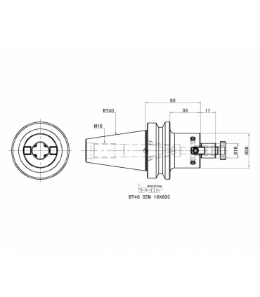 BT40 SEM 16X60C
