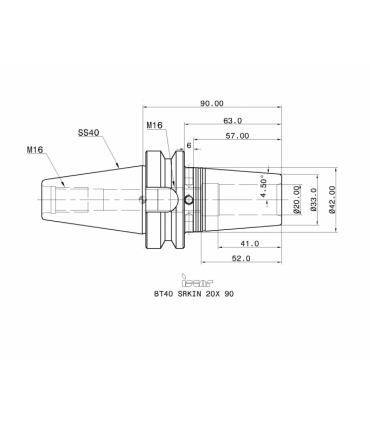 BT40 SRKIN 20X 90