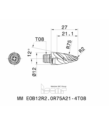 MM EOB12R2.0R75A21-4T08 IC908