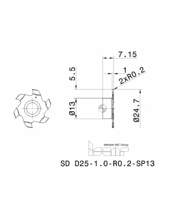 SD D25-1.0-R0.2-SP13 IC908