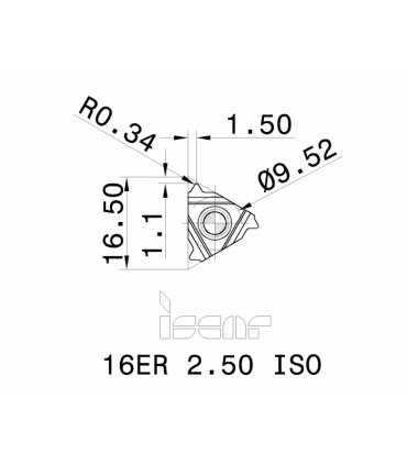 16ER 2.50 ISO      IC250