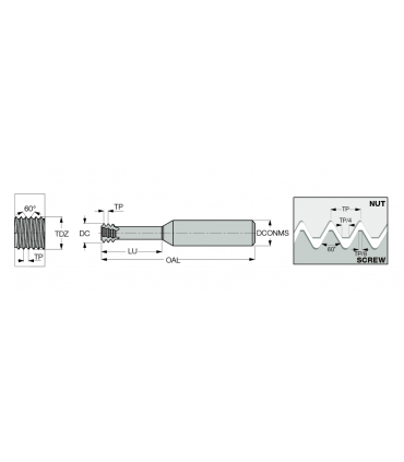 MTECS 0606C24 1.25ISO IC908
