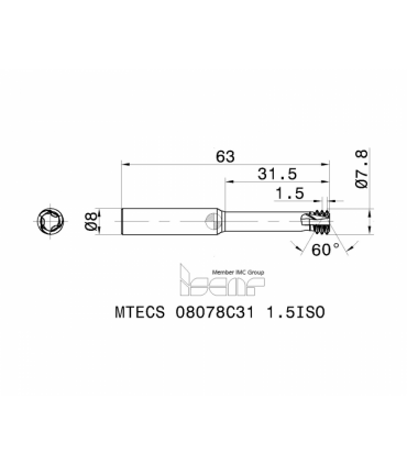 MTECS 08078C31 1.5ISO IC908