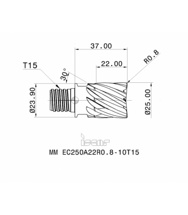 MM EC250A22R0.8-10T15 IC908