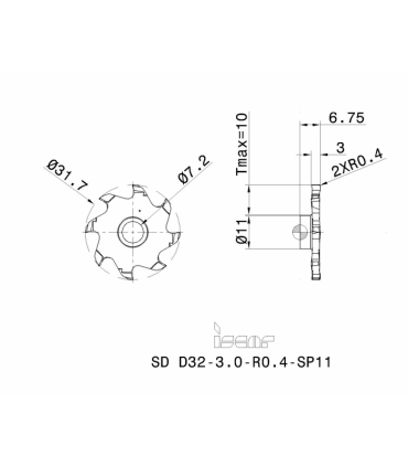 SD D32-3.0-R0.4-SP11 IC908