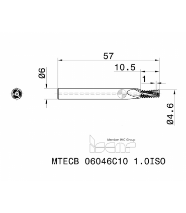 MTECB 06046C10 1.0ISO IC908