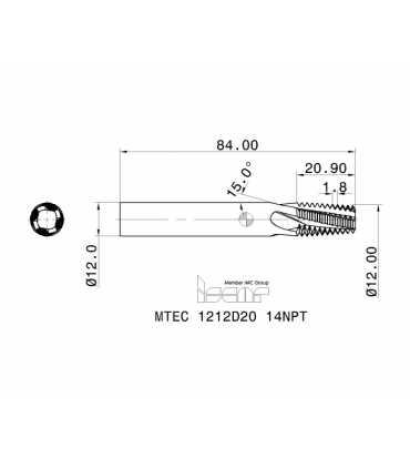 MTEC 1212D20 14NPT IC908