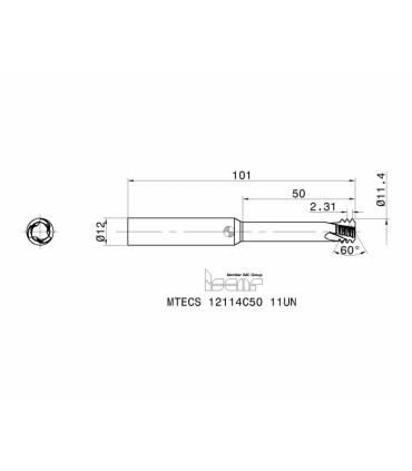 MTECS 12114C50 11UN IC908