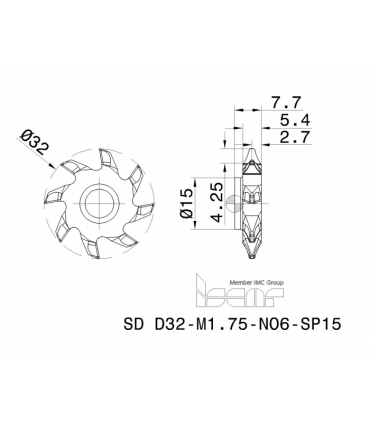 SD D32-M1.75-NO6-SP15 IC908