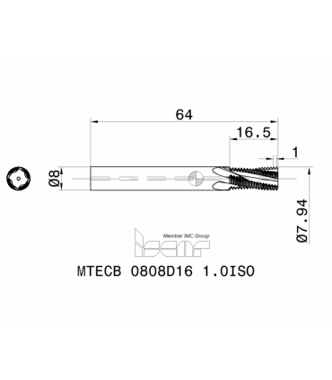 MTECB 0808D16 1.0ISO IC908