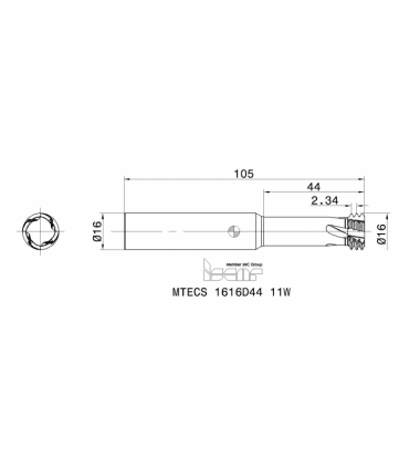 MTECS 1616D44 11W IC908