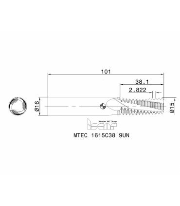 MTEC 1615C38 9UN IC908