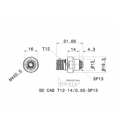 SD CAB T12-14/0.55-SP13