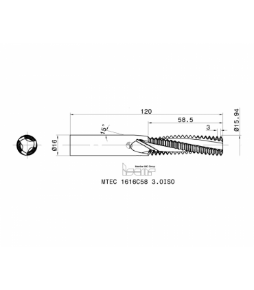 MTEC 1616C58 3.0ISO IC908