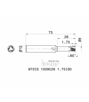MTECS 1009C26 1.75ISO IC908