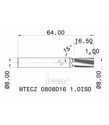 MTECZ 0808D16 1.0ISO IC908