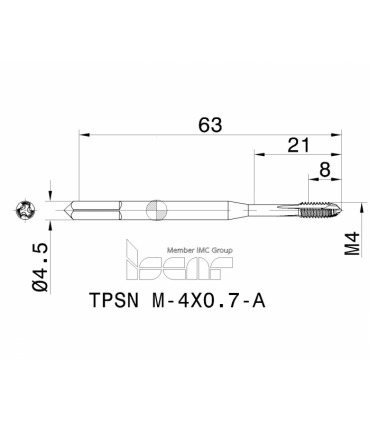 TPSN M-4X0.7-A HEDLC