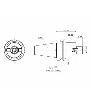 BT40 SEM 22X60C