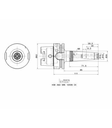 HSK A63 SRK 10X85 CX