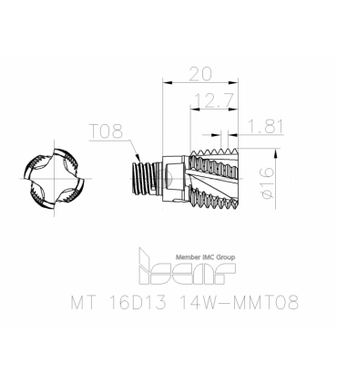MT 16D13 14W-MMT08 IC908