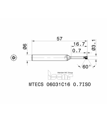 MTECS 06031C16 0.7ISO IC908