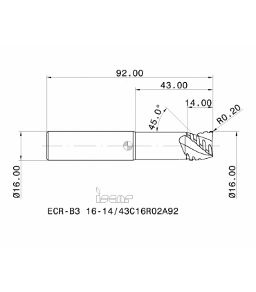 ECR-B3 16-14/43C16R02A92 IC08