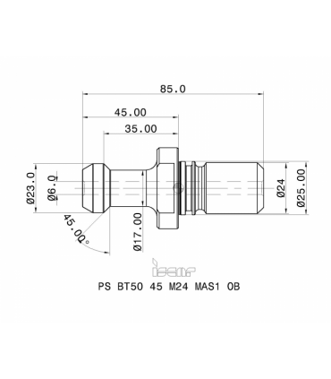 PS BT50 45 M24 MAS1 OB