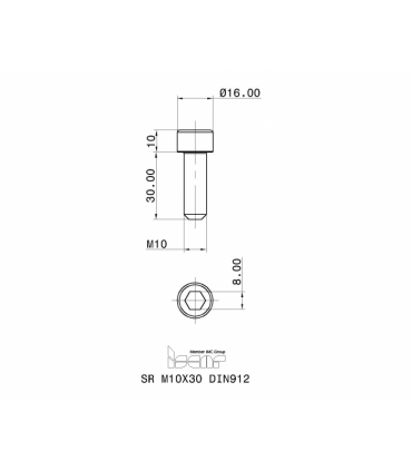 SR M10X30 DIN912