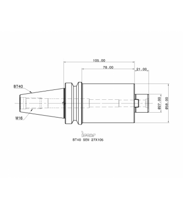 BT40 SEM 27X105