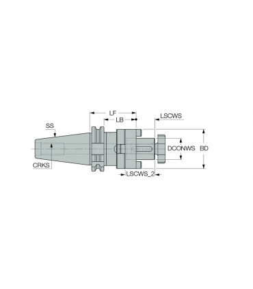 DIN69871 50 SEMC 22X100