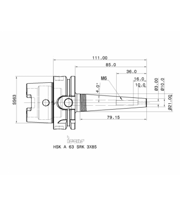 HSK A63 SRK 3X85