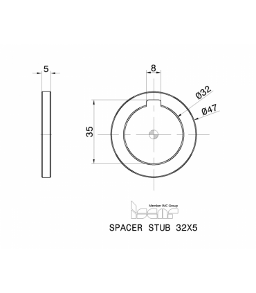 SPACER STUB 32X5