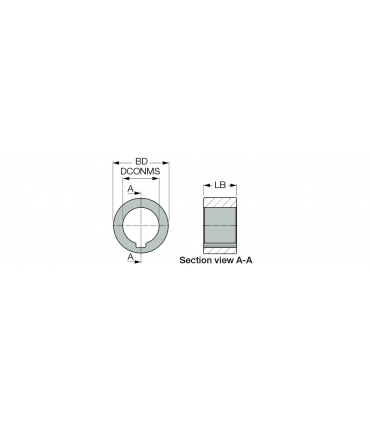 SPACER STUB 50X5