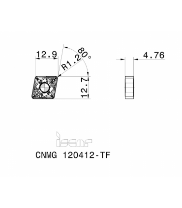 CNMG 120412-TF IC830