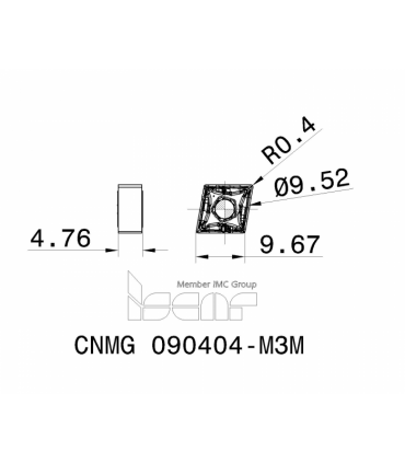 CNMG 090404-M3M IC807