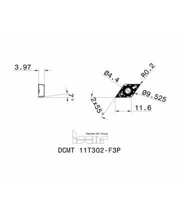 DCMT 11T302-F3P IC8150