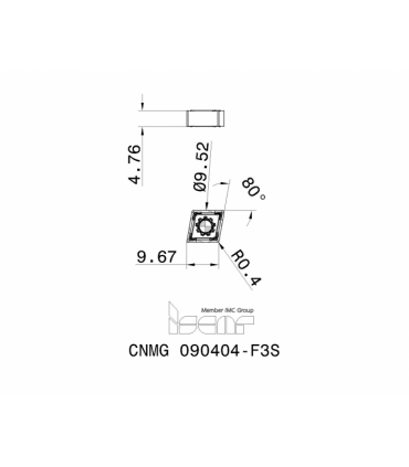 CNMG 090404-F3S IC806