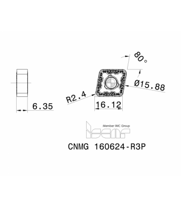CNMG 160624-R3P IC8250