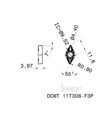 DCMT 11T308-F3P IC8150