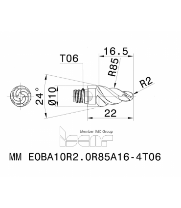 MM EOBA10R2.0R85A16-4T06 IC08