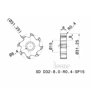 SD D32-8.0-R0.4-SP15 IC908