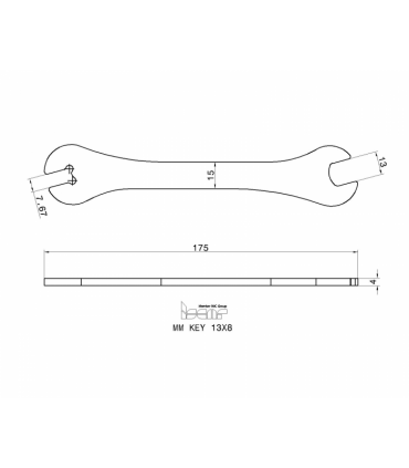 MM KEY 13X8